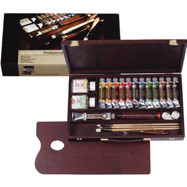 Colori a olio REMBRANDT - Set professionale 12 x 40 ml