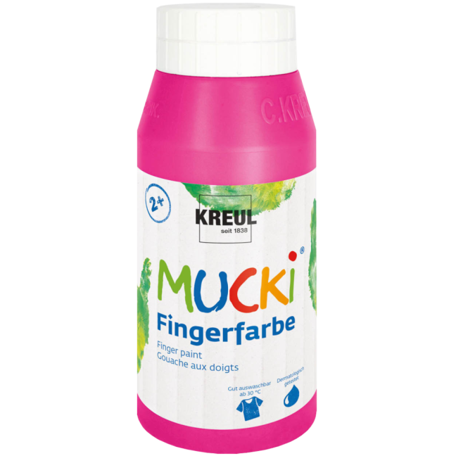 KREUL Colore a dita MUCKI - 750 ml - KREUL Colori a dita MUCKI 750 ml: 23206 - Pink
