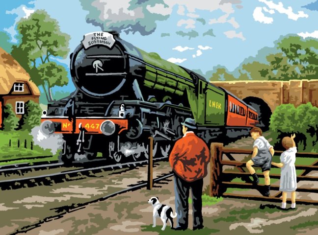 R&L Pittura con i numeri – Steam Train