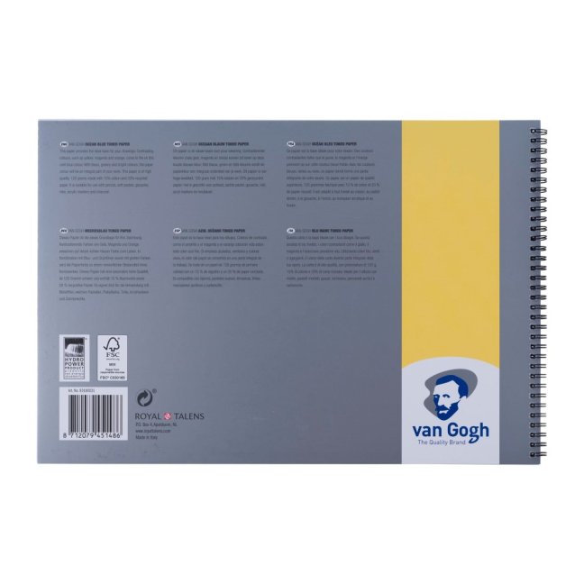 Carta colorata Van Gogh - Blu Oceano - A3, 120g, 30 fogli