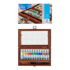 Akvarelové barvy Van Gogh v tubách - dřevěný box 12x10 ml tuby