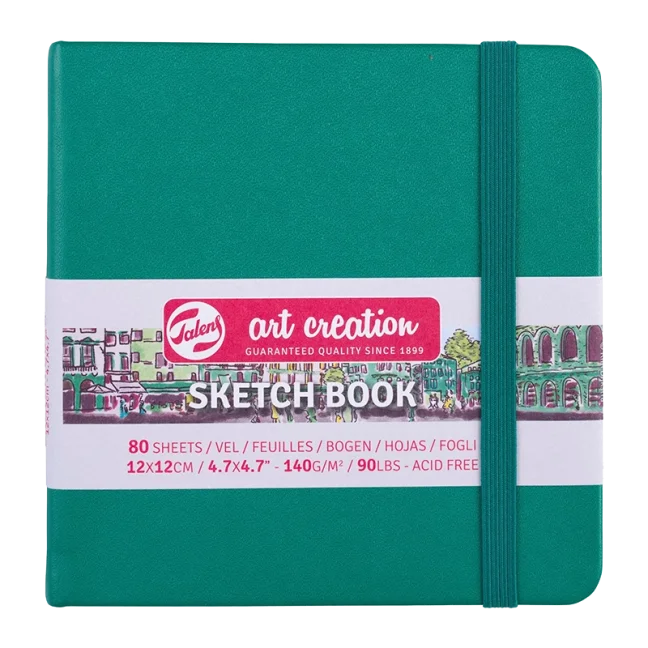 Art Creation sketch blokk 12x12cm - Forest Green