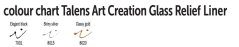 Reliéfna farba na sklo ArtCreation - 28ml