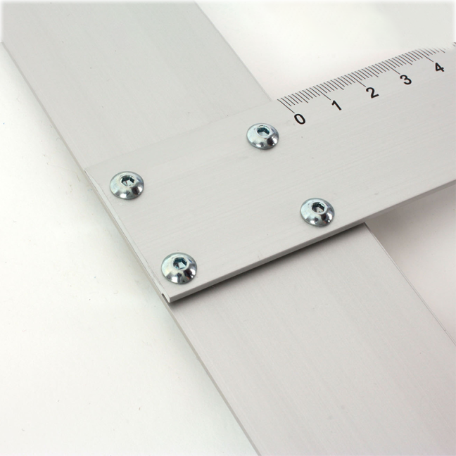 Alumínium vonalzó T-profillal LENIAR - 100 cm