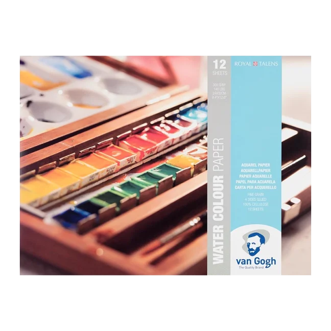 Blocco per acquerelli Van Gogh 24x32cm, 300g, 12 fogli