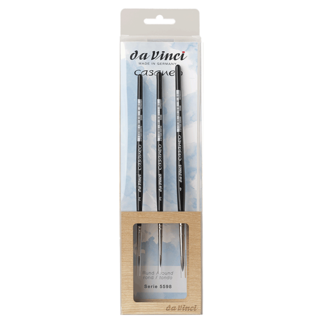 daVinci CASANEO pennelli in supporto di legno - serie 5598