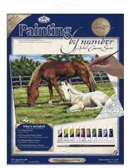R&L Slikanje po brojevima na platnu – Horses in Field