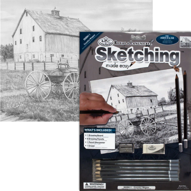 Royal & Langnickel set da disegno con tema - Carro di campagna