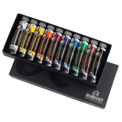 Olejové barvy REMBRANDT - základní sada 10 x 15 ml