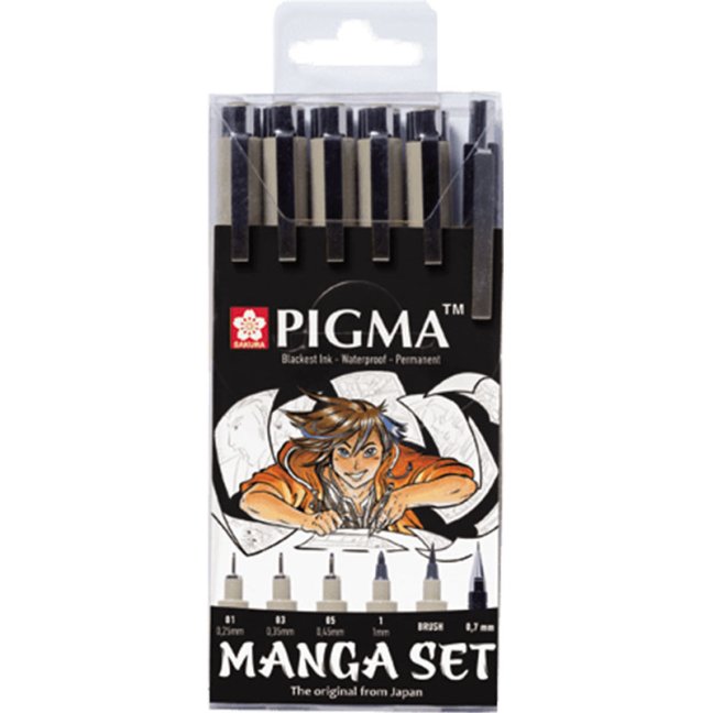 Set Sakura Manga Pigma® - set da 6 pezzi
