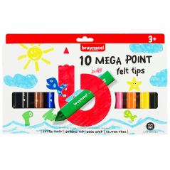 Bruynzeel set mega debelih markera za djecu - 10kom