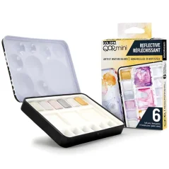 QoR Set de vopsele acuarelă – 6 recipiente – CUMPLECT NOV