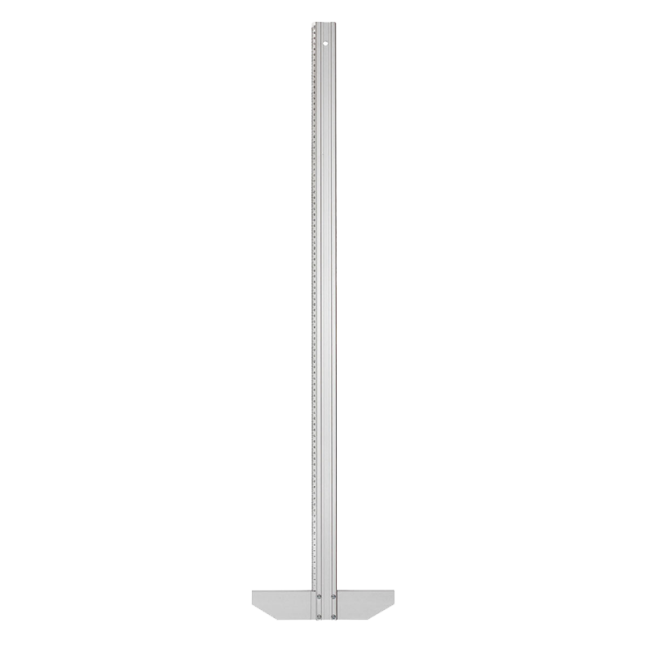 Righello lineare in alluminio con profilo a T e scala in plastica