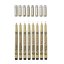 Set di penne tecniche Sakura Pigma Micron - 8 pezzi