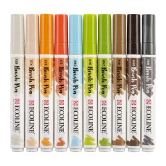 Pennarelli Acquerellabili Ecoline - set 10 pezzi - Architetto