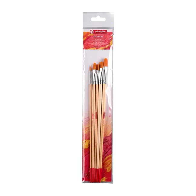Pennelli per olio/acrilico/gouache ArtCreation - set 5 pezzi