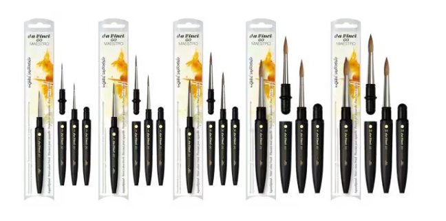 da Vinci GO MAESTRO kulatý akvarelový štětec 8510 - vyberte velikost