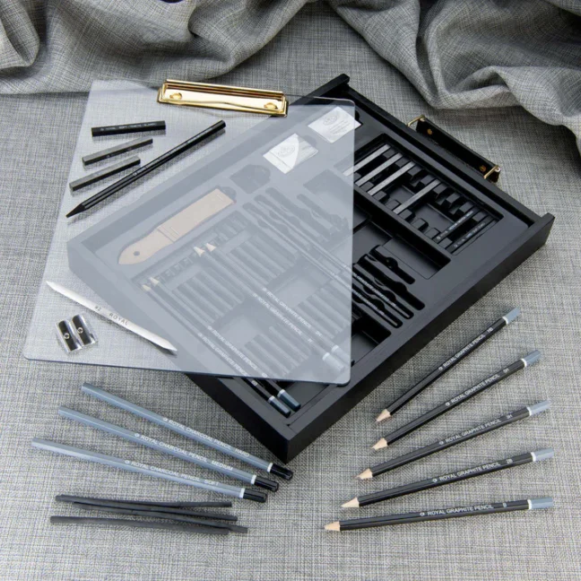 Royal Langnickel Black Series - set da disegno con tavolozza