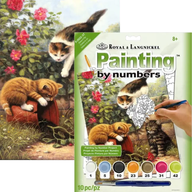 Festés számok szerint A4 formátumban - Cicák