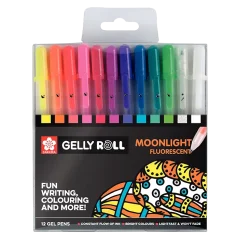 Sakura Gelly Roll Moonlight Fluorescent készlet 12db