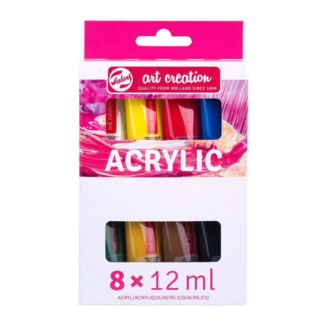 Art Creation Set akrilnih barv 8 x 12 ml
