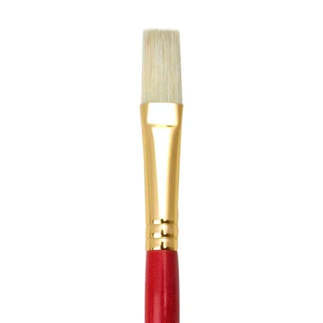 Pennello Royal R60 con setole bianche - piatto