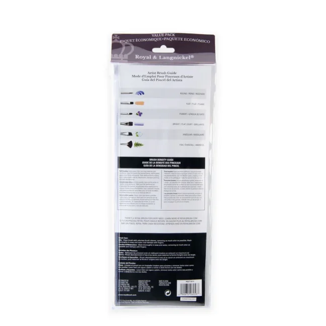 Pennelli con setole sintetiche mix - set da 12 pezzi - RSET-9313