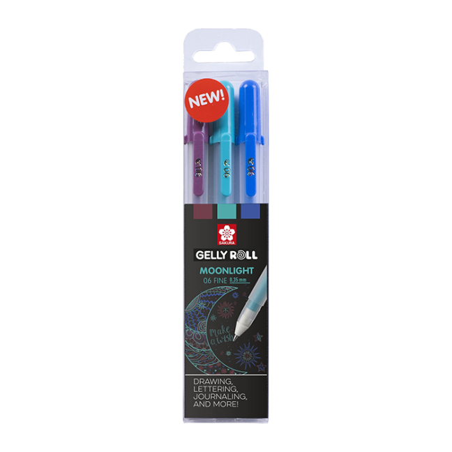 Sakura Gelly Roll Moonlight set 3 pz - Galaxy