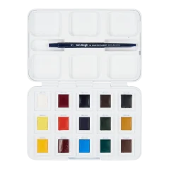 Akvarelové barvy Van Gogh - Pocket box 12 kalíšků + 3 GRATIS