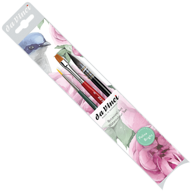 daVinci BOTANICAL set di pennelli per acquerello - serie 4216