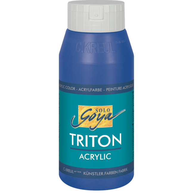 KREUL Colore acrilico SOLO GOYA TRITON 750 ml - SOLO GOYA Triton 750 ml: 17019 - Ultramarine Blue