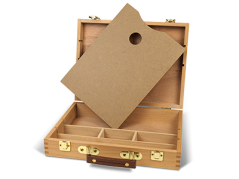 PHOENIX Drevený umelecký kufrík na farby a štetce - box 1