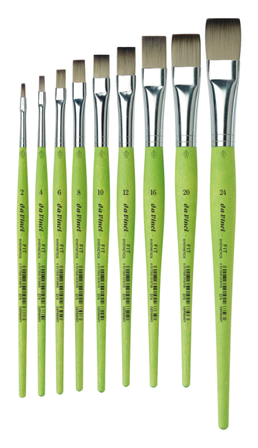 Pennelli piatti sintetici daVinci FIT - serie 374 - scegli la misura