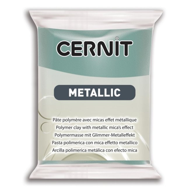 CERNIT Pasta Metallica 56g - vari colori - CERNIT Metallic: 054 - Golden tyrkys
