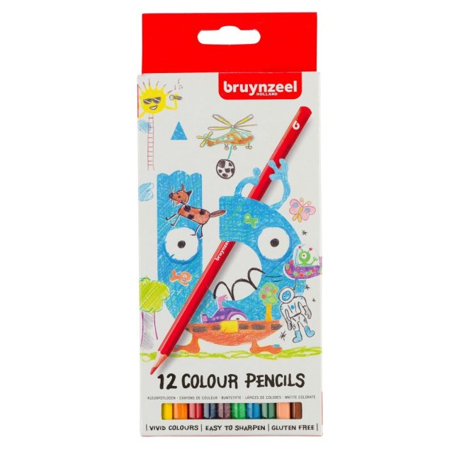 Színes ceruzák gyerekeknek Bruynzeel - 12 db-os készlet