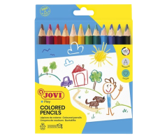 JOVI drevené pastelky maxi trojhranné 12 ks