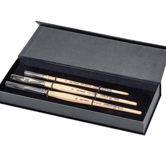 Akvarell ecsetek halmaza da Vinci PETIT-GRIS - 3db