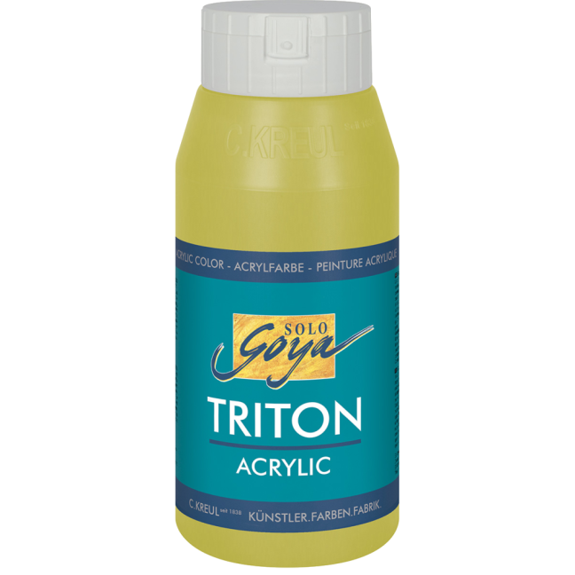 KREUL Colore acrilico SOLO GOYA TRITON 750 ml - SOLO GOYA Triton 750 ml: 17045 - Olive Green light