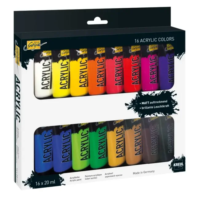 KREUL Akrilfesték készlet SOLO GOYA – 16 x 20 ml