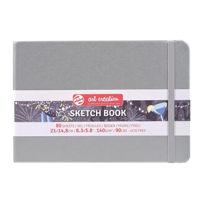 Blocco da disegno Art Creation 14,8x21cm - Shiny Silver