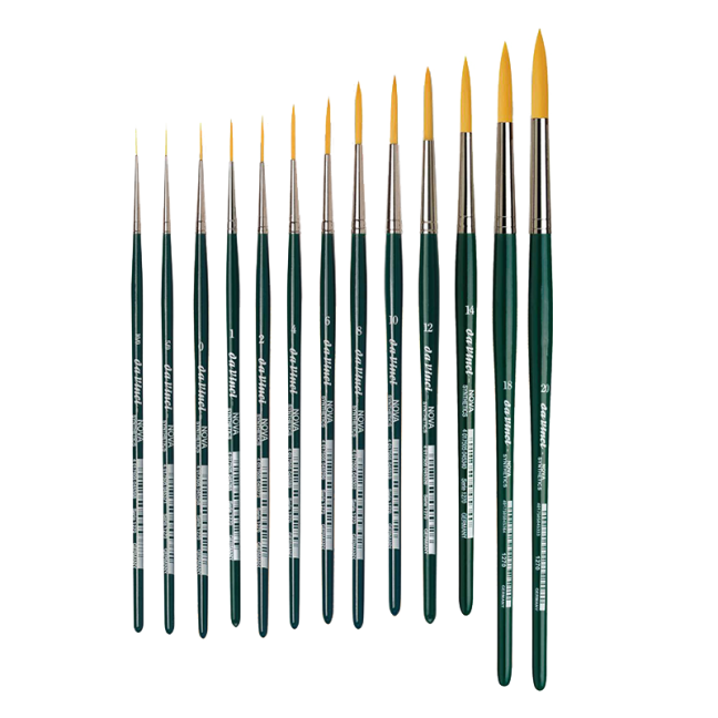 Da Vinci Nova serie 1270 Pennelli per Lettering - Scegli la dimensione del pennello