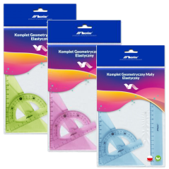 Leniar Flexibilná geometrická súprava pravítok - 4ks