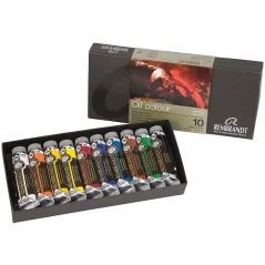Olejové barvy REMBRANDT - základní sada 10 x 15 ml