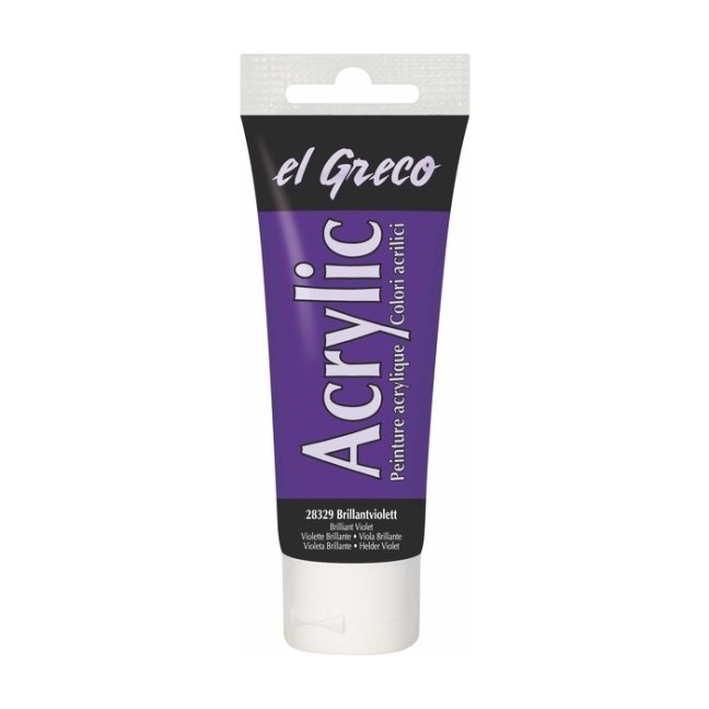 KREUL Colore acrilico El Greco 75 ml - KREUL colore acrilico El Greco 75 ml – scegli la tonalità: 28329 - Brilliant Violet
