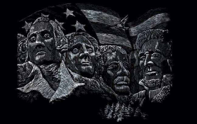 R&L Disegno da grattare – Mount Rushmore