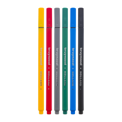 Bruynzeel Fineliners komplet markerjev 6 kosov - Osnovni