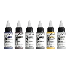 GOLDEN Set Acrilico High Flow Drawing & Lettering - 6 x 30 ml