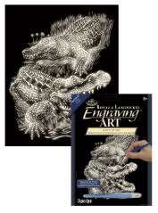 R&L Vyškrabovací obrázek svítící ve tmě – Crocodile