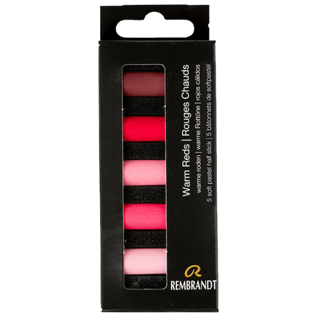 Pastello Secco REMBRANDT - Rossi Caldi - set di 5 mezzi pastelli