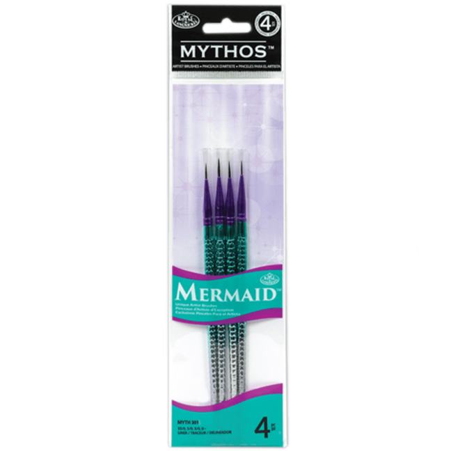 R&L Ecsetkészlet olaj/akril/akvarell festéshez MYTHOS – 4 db